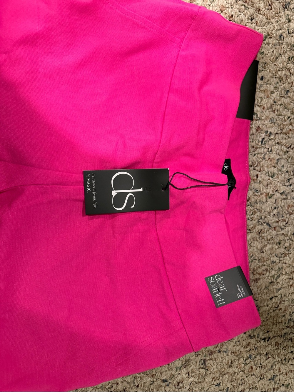 NWT Dear Scarlett Magic Straight Pants in Hot Pink - Size XL - Picture 5 of 7